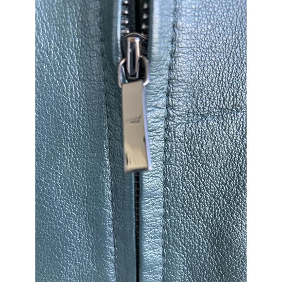 EAST 5th Dark Green Ladies Leather jacket Large - Picture 4 of 9